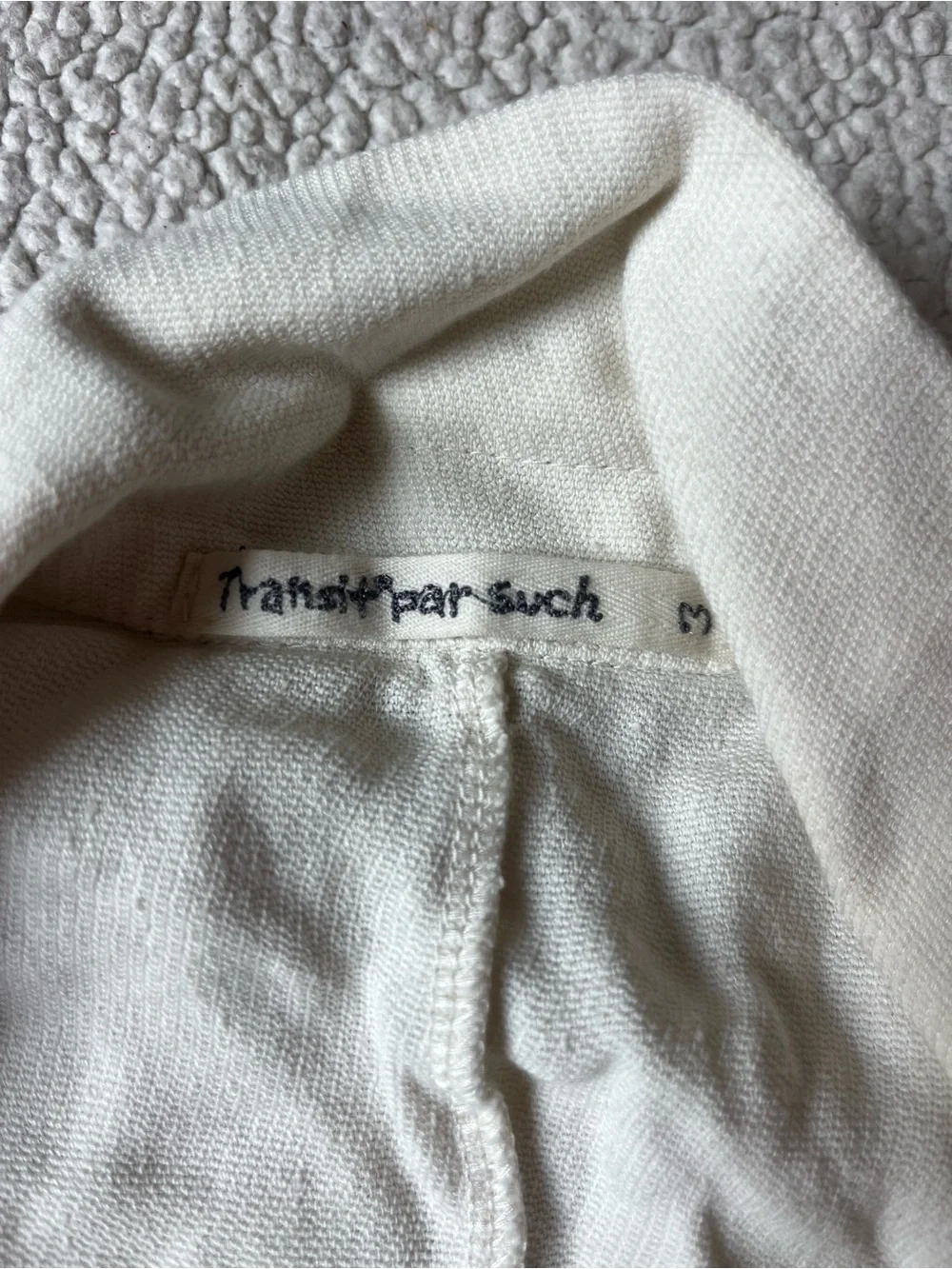 TRANSIT PAR SUCH WHITE BLAZER JACKET SIZE 3 or US 8-10